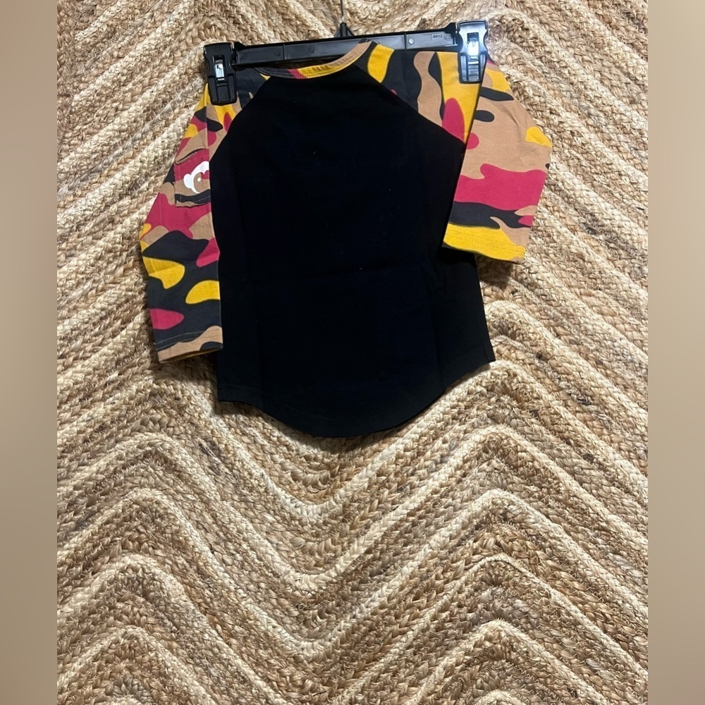 APPAMAN Boys Bright Camo Baseball Long Sleeve TShirt, Size 2T, Brand New, NWT - Picture 6 of 10